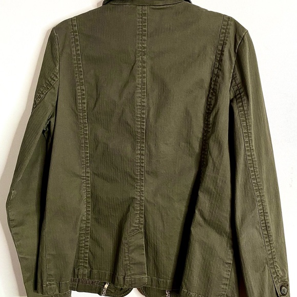 Lady Hathaway Kaki Cotton Women's Jacket Size Medium - Picture 3 of 12